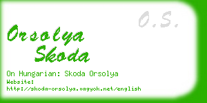 orsolya skoda business card
